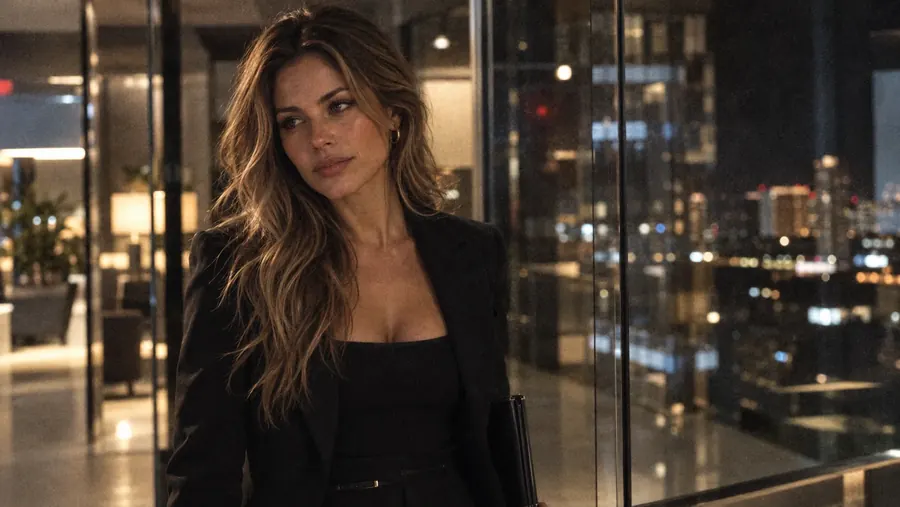 Tara in a luxury lounge